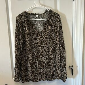 Leopard blouse